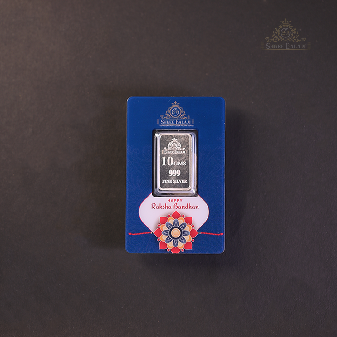 Happy Rakshabandhan 10 Gram Silver Coin with PVC Laminated Card image 0