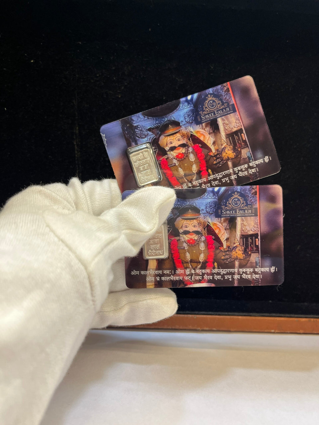 Baba Kaal Bhairav 1 Gram Silver Coin With Laminated PVC Card image 2