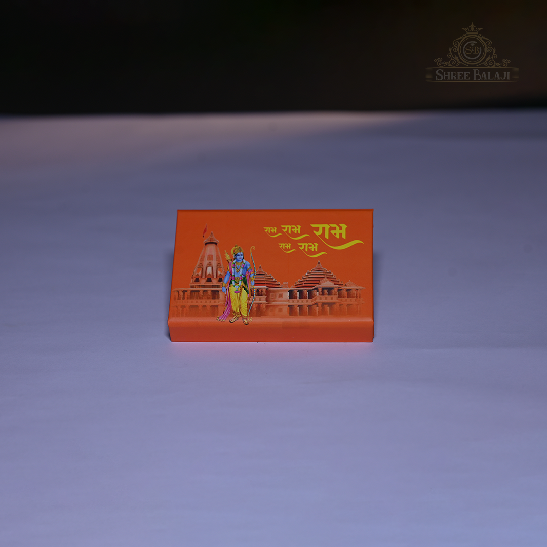 Shri Ram Mandir 10 Gram Silver Coin With Laminated Pvc Card image 4