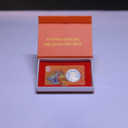 Shri Ram Mandir 10 Gram Silver Coin With Laminated Pvc Card image 3