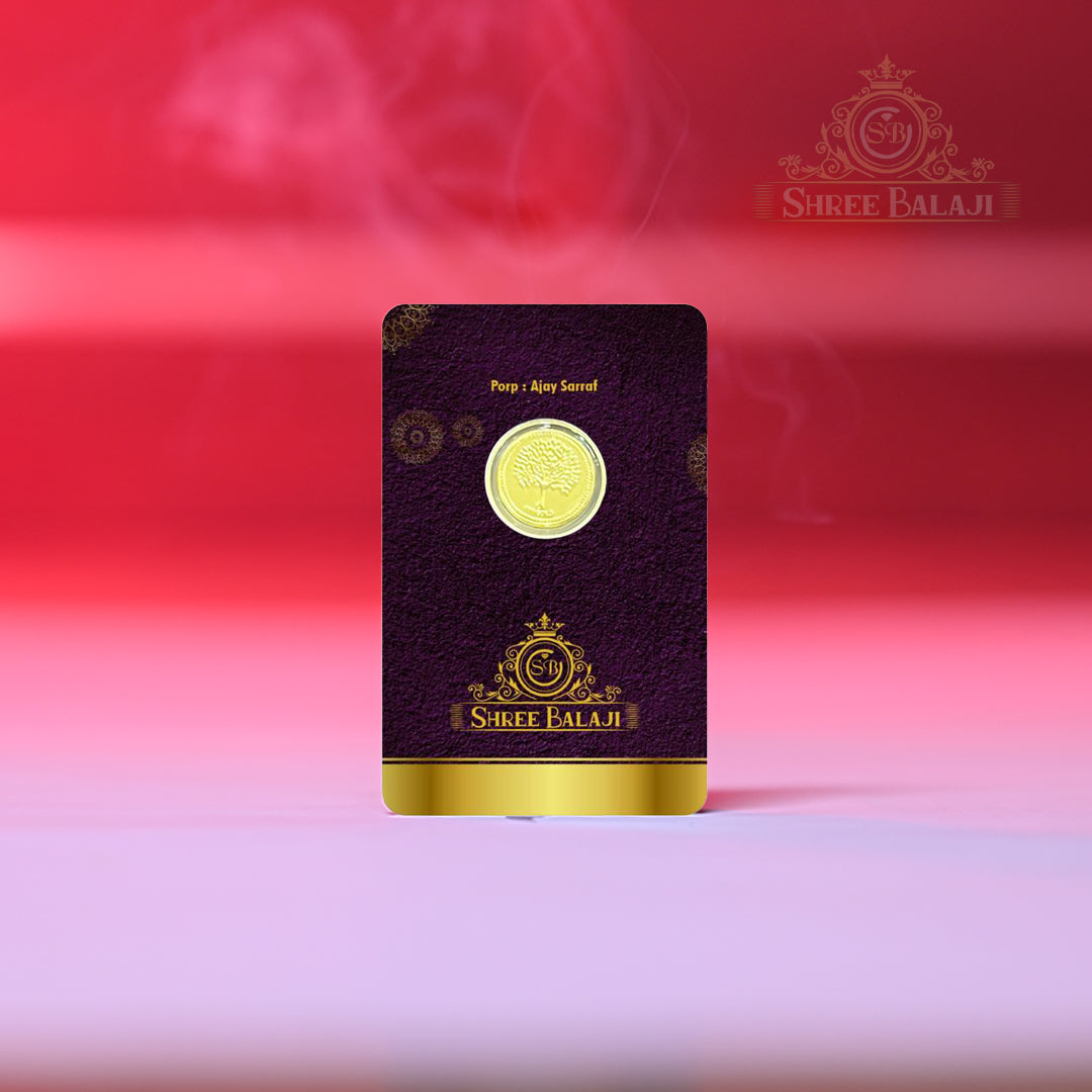 0.50mg Gold Coin with Laminated PVC Card image 0