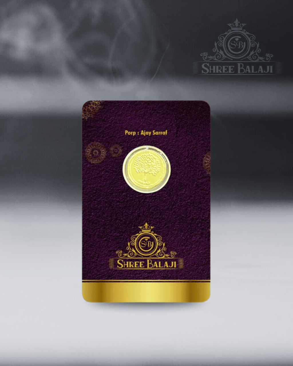 0.50mg Gold Coin with Laminated PVC Card
