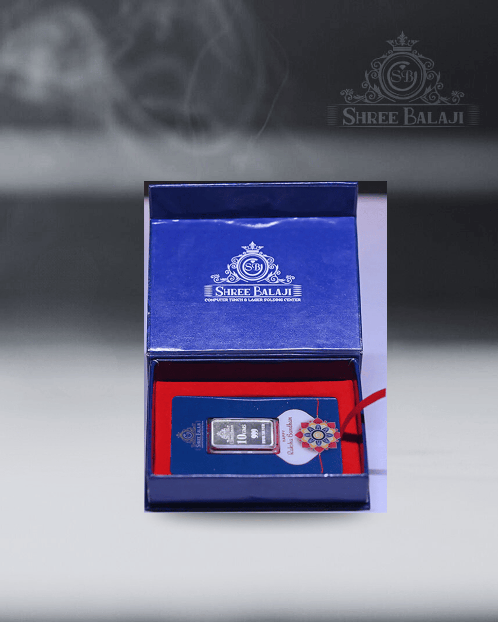 Happy Rakshabandhan 10 Gram Silver Coin with PVC Laminated Card