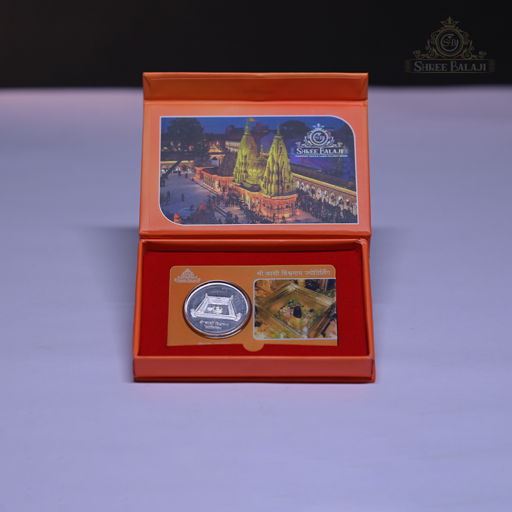 Kashi Vishwanath Ji 10 Gram Silver Coin with PVC Laminated Card image 3