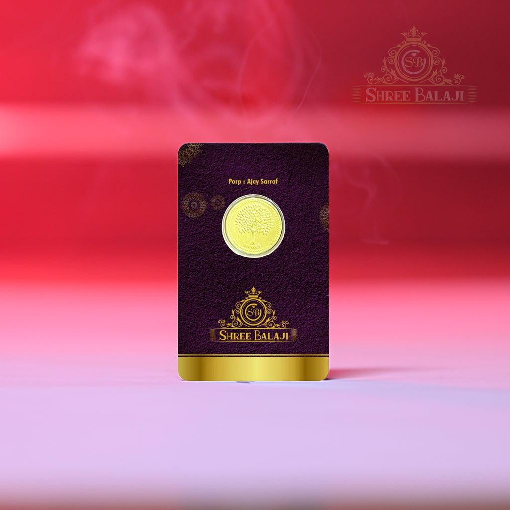 0.100mg Gold Coin with Laminated PVC Card image 0