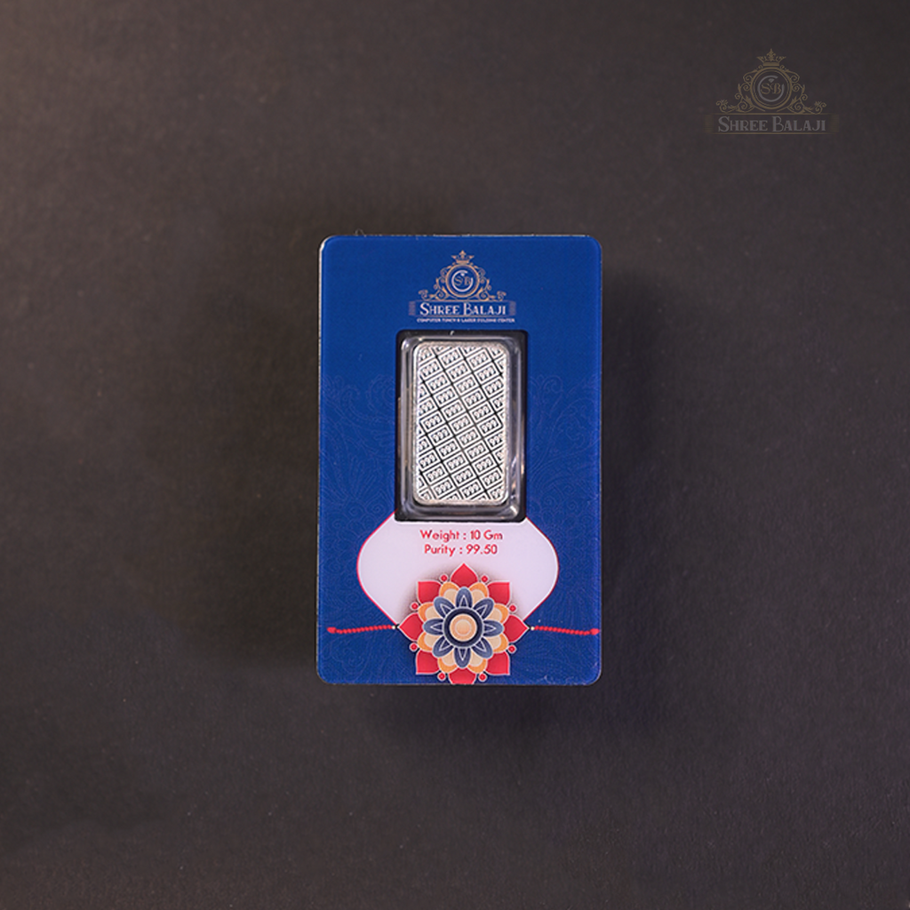 Happy Rakshabandhan 10 Gram Silver Coin with PVC Laminated Card image 1