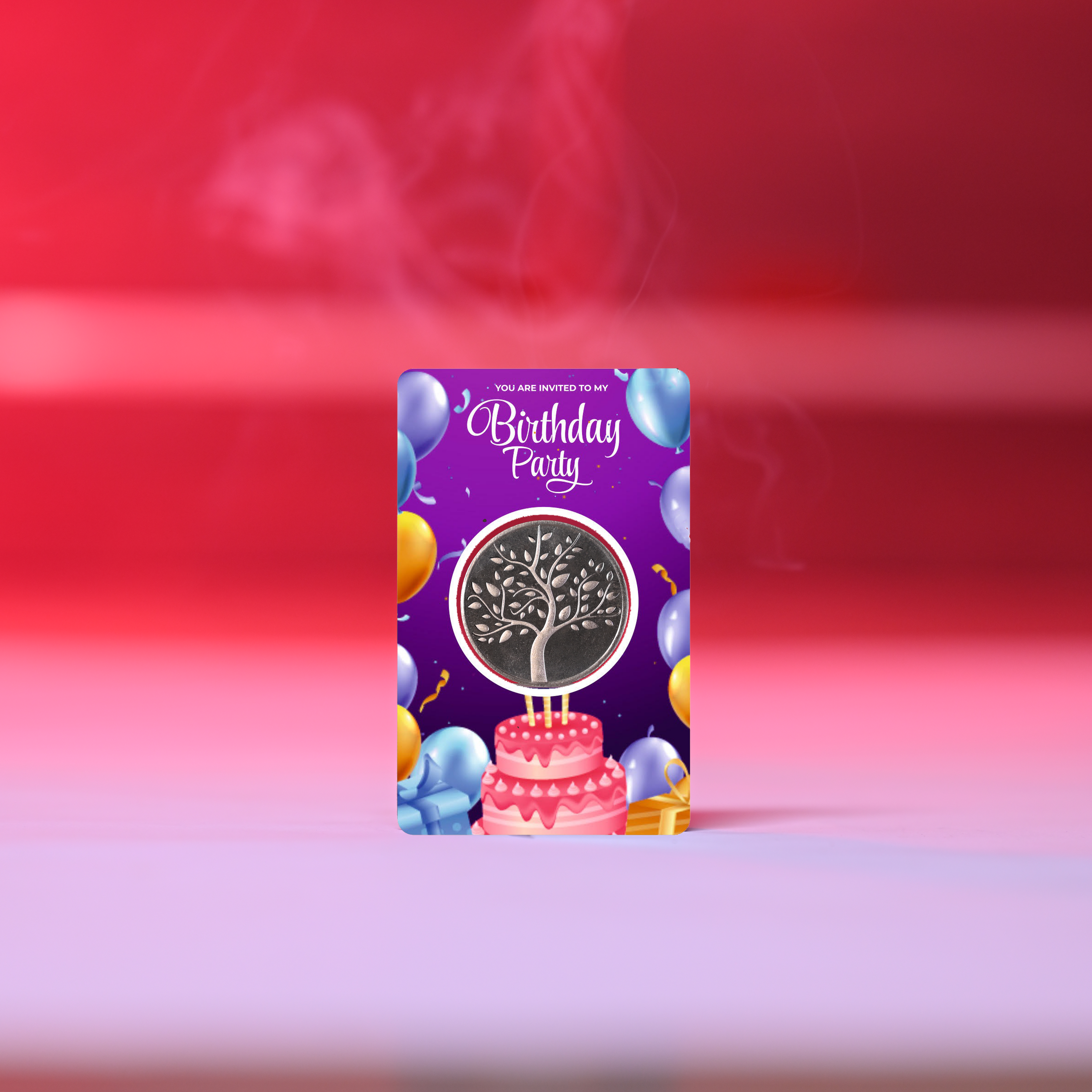 Happy Birthday 10 Gram Silver Coin with PVC Laminated Card