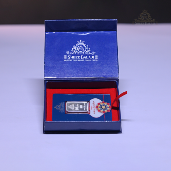 Happy Rakshabandhan 10 Gram Silver Coin with PVC Laminated Card
