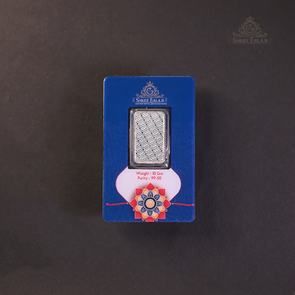Happy Rakshabandhan 10 Gram Silver Coin with PVC Laminated Card